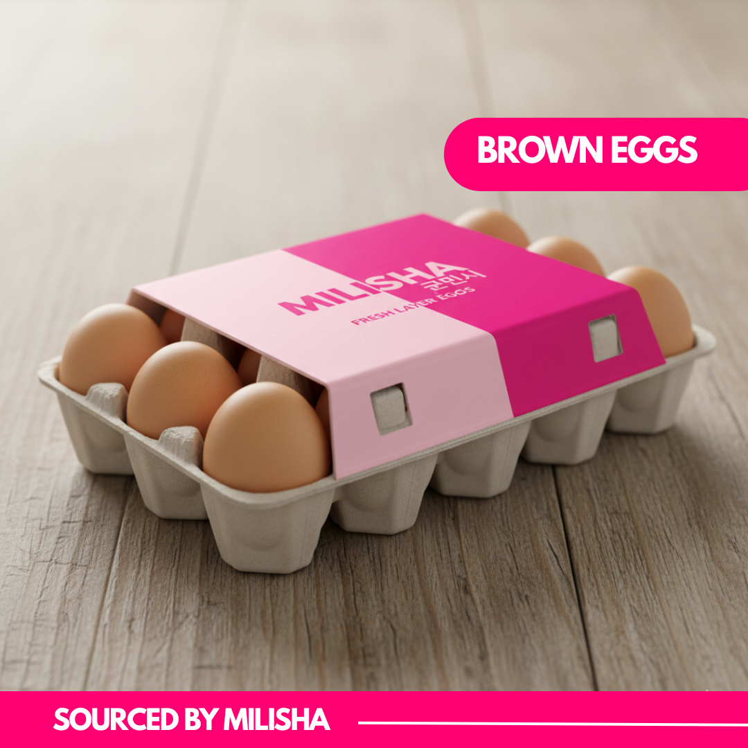 Brown EGGS 12 PCS